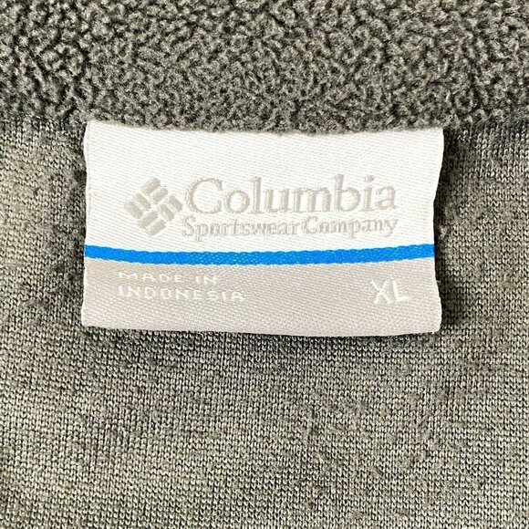 Columbia Men's size XL1/4 Zip Neck Pullover Fleece Top Gray - Picture 4 of 6